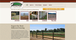Desktop Screenshot of hillcrestfence.com